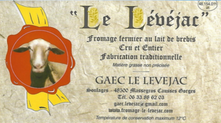 Etiquette GAEC Le Lévejac